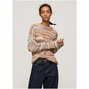 Пуловер Для Женщин, London, модель: PL701875, цвет: разноцветный, размер: S Pepe Jeans. Цвет: бежевый/оранжевый/коричневый