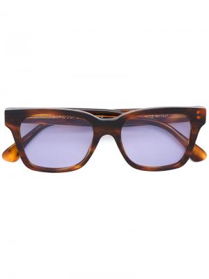 Солнцезащитные очки в квадратной оправе Retrosuperfuture. Цвет: коричневый