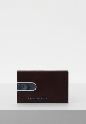 Кредитница Piquadro BLUE SQUARE, с RFID-защитой. Цвет: коричневый