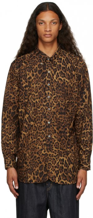 Brown Leopard 19 Century BD Shirt Engineered Garments. Цвет: wf013brwleo