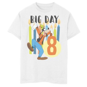 Футболка 's Mickey Mouse & Goofy Boys с рисунком на 8–20 свечей и восемь дней рождения Disney