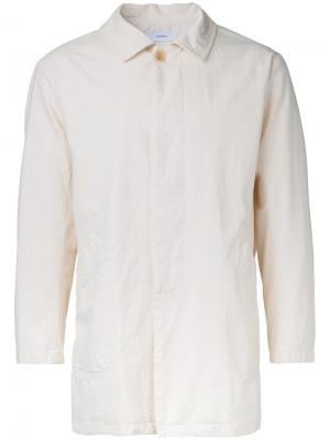 Классическая куртка рубашечного типа Marka. Цвет: белый