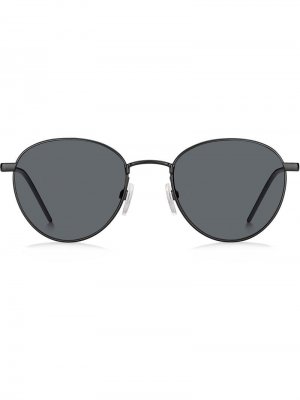 Солнцезащитные очки в круглой оправе Tommy Hilfiger. Цвет: черный