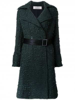 Пальто с поясом Nina Ricci. Цвет: зеленый