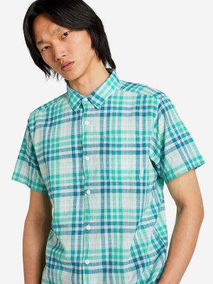 Рубашка с коротким рукавом мужская Under Exposure YD Short Sleeve Shirt, Зеленый, размер 46 Columbia. Цвет: зеленый