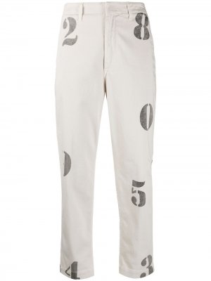Укороченные брюки с принтом Dondup. Цвет: нейтральные цвета