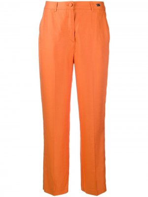 Зауженные брюки с заниженной талией be blumarine. Цвет: оранжевый