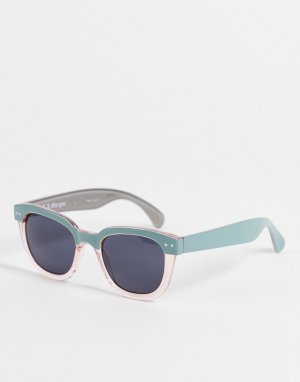 Квадратные солнцезащитные очки New School-Голубой AJ Morgan