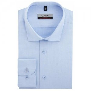 Рубашка , размер 52, синий GREG. Цвет: синий
