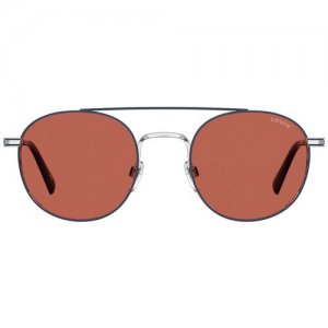Солнцезащитные очки Levis, серебряный, серый Levi's. Цвет: серебристый
