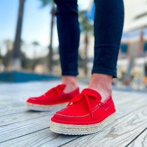 CHEKICH, оригинальные брендовые повседневные мужские эспадрильи красного цвета, мужская обувь высокого качества CH311 Chekich