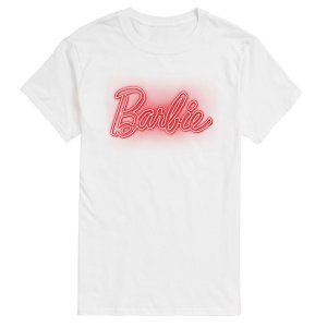 Красная светящаяся футболка с логотипом Big & Tall , белый Barbie