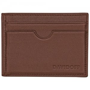 Бумажник для кредитных карт 22852 Davidoff. Цвет: коричневый