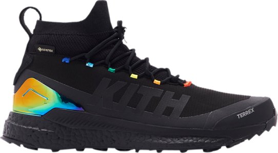 Ботинки KITH x Terrex Free Hiker 'Black', черный Adidas