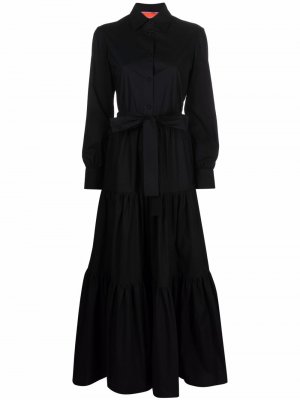Платье с длинными рукавами и завязками La DoubleJ. Цвет: черный