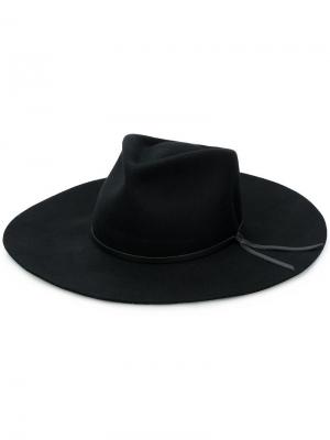 Шляпа-федора с завязкой Woolrich. Цвет: черный