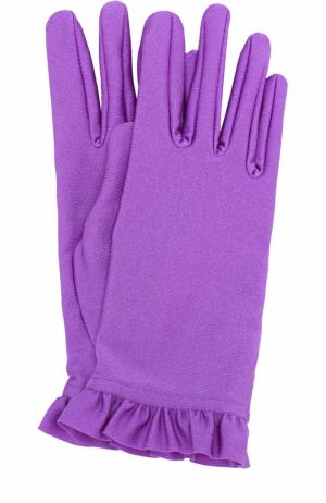 Перчатки Balenciaga. Цвет: фиолетовый