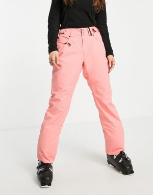 Розовые горнолыжные брюки прямого кроя Glow-Розовый цвет Surfanic