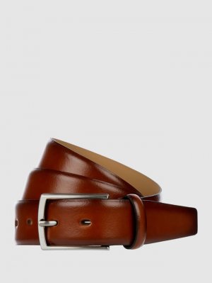 Кожаный ремень с пряжкой Lloyd Men's Belts, коньячный цвет Men's Belts
