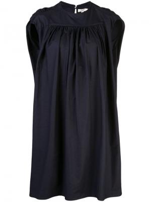Платье трапеция со сборками Atlantique Ascoli. Цвет: синий