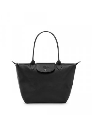 Кожаная большая сумка Le Pliage Xtra среднего размера , цвет Black Longchamp