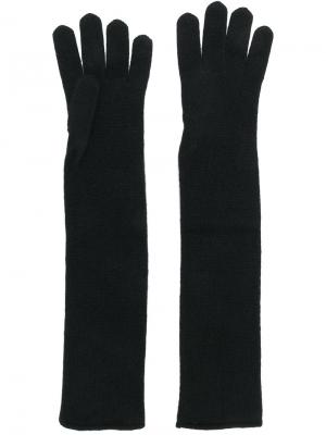 Длинные перчатки Drumohr. Цвет: чёрный