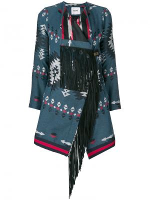 Fringed Aztec jacket Bazar Deluxe. Цвет: синий