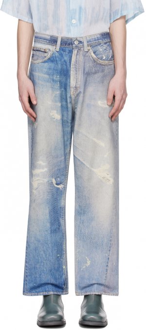 Синие джинсы третьего кроя , цвет Digital denim print Our Legacy