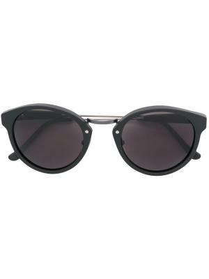Солнцезащитные очки в круглой оправе Panama Retrosuperfuture. Цвет: черный