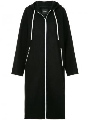 Пальто с капюшоном Goen.J. Цвет: черный