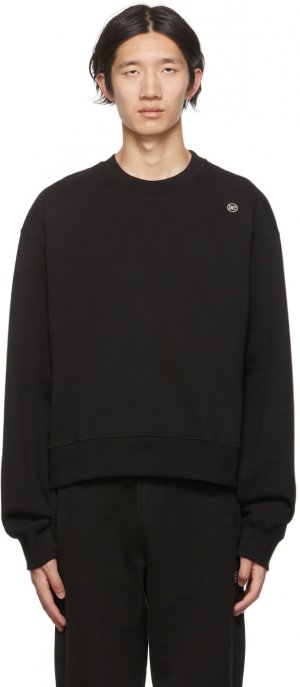 Черный хлопковый свитер Recto