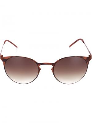 Солнцезащитные очки Italia Independent. Цвет: коричневый