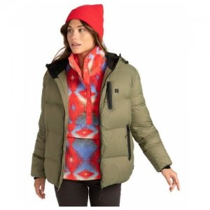 Женская Водостойкая Куртка Broadpeack, Цвет хаки, Размер XS BILLABONG. Цвет: хаки