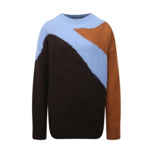 Шерстяной свитер Dries Van Noten. Цвет: коричневый