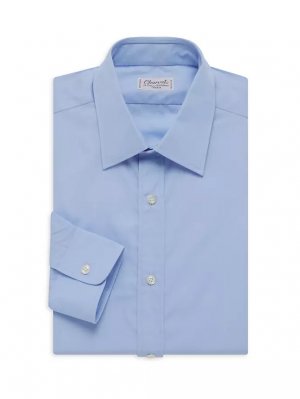 Хлопковая рубашка на пуговицах , синий Charvet