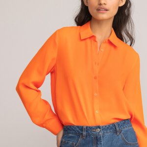 Блузка LaRedoute. Цвет: оранжевый