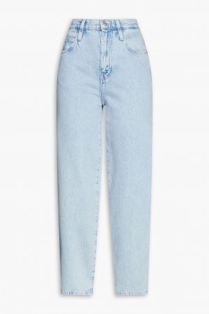 Укороченные зауженные джинсы с высокой посадкой FRAME, синий Frame