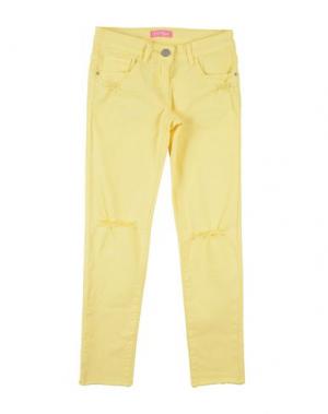 Джинсовые брюки GAUDÌ. Цвет: желтый