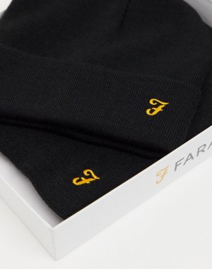 Комплект: шапка и шарф -Черный цвет Farah