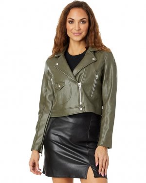 Куртка Vegan Leather Moto, зеленый Blank NYC