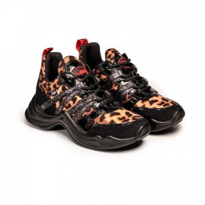 Женские кроссовки (CAVI 1630204), черные Buffalo shoes. Цвет: черный