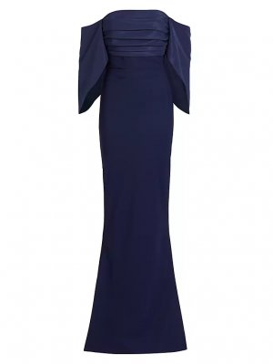 Платье Fumiko с открытыми плечами , темно-синий Chiara Boni La Petite Robe