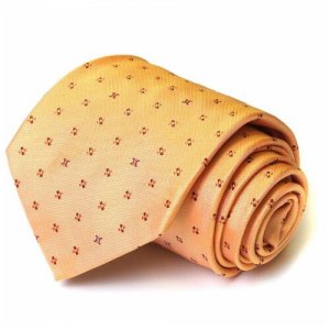 Оранжевый галстук с мелким узором 57961 Celine. Цвет: оранжевый