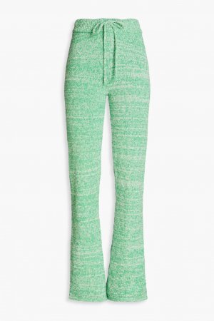 Меланжевые брюки прямого кроя из смесового хлопка , зеленый Holzweiler