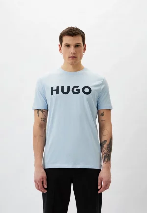 Футболка Hugo Dulivio. Цвет: голубой