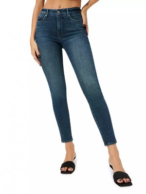 Укороченные эластичные джинсы скинни Good Legs , синий American