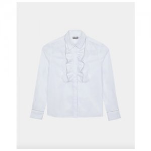 Белая блузка , модель 220GSGC2214, размер 164 Gulliver. Цвет: белый