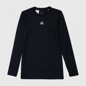 Термобелье верх Adidas Techfit, размер 164/176, черный. Цвет: черный