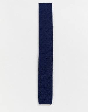 Вязаный галстук -Темно-синий Ben Sherman