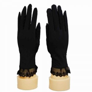 Перчатки , размер 7/S (16-18 см), черный Kamukamu. Цвет: черный